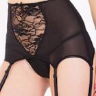 Lace High Waist Garter Belt