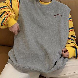 Letter Embroidered Vest