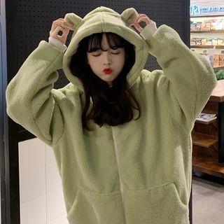 Bear Ear Fleece Zip Jacket