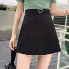 Heart Buckled Mini Skort