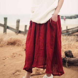 Linen Long Skirt