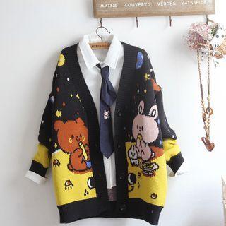Print Cardigan / Shirt / Set