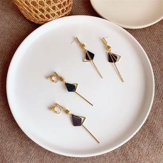 Alloy Rhombus & Bar Dangle Earring