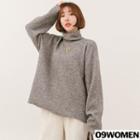 Over-fit Ribbed Turtleneck Sweater