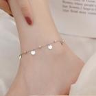 925 Sterling Silver Chain Anklet Silver - One Size