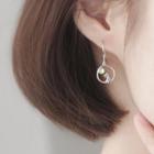 925 Sterling Silver Faux Crystal Cat Dangle Earring As Shown In Figure - One Size