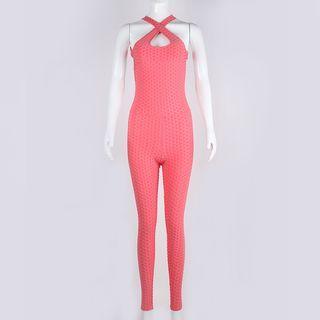 Halter Open-back Jumpsuit