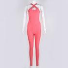 Halter Open-back Jumpsuit