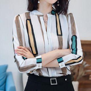 Striped Blouse / Dress Pants / Set