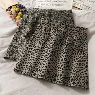 Printed Woolen A-line Skirt