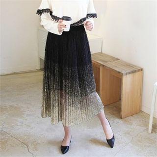 Glittered Gradient Laced Skirt