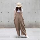 Wide-leg Linen Jumpsuit
