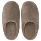 Micro Fiber Insole Cushion Slippers (l) (light Brown) 1 Pair