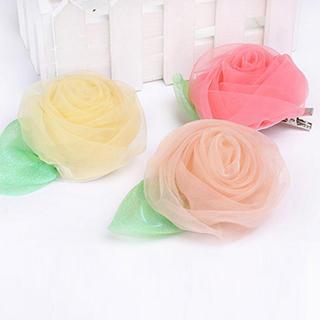 Flower-accent Hair Clip