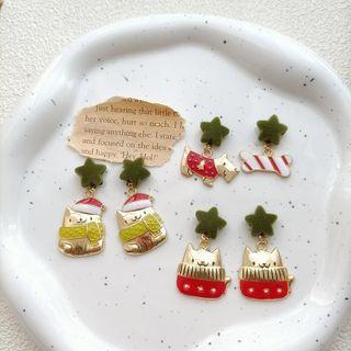 Cat Drop Earring / Clip-on Earring (various Designs)
