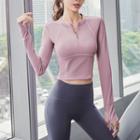Long-sleeve Half-zip Quick Dry T-shirt