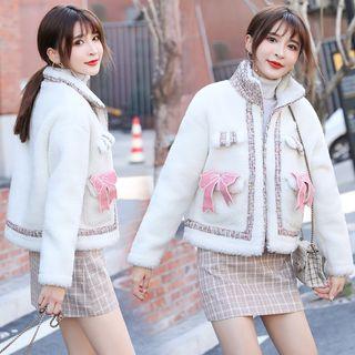 Bow Accent Fleece Jacket