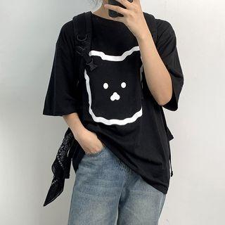 Bear Short-sleeve T-shirt / Straight Fit Jeans
