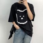 Bear Short-sleeve T-shirt / Straight Fit Jeans