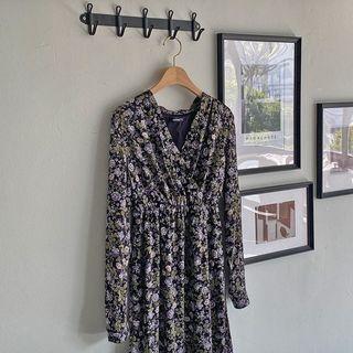 High-waist Floral Long Dress
