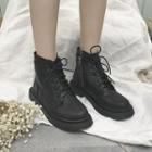 Lace-up Zip Ankle Boots