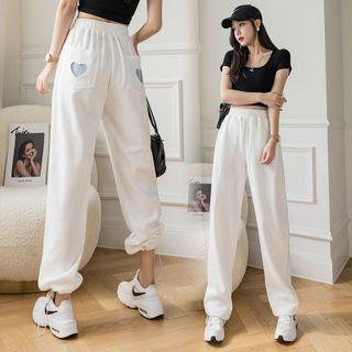 Heart Patch Sweatpants