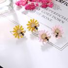 Flower & Bee Stud Earring