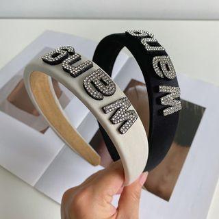 Rhinestone Lettering Headband