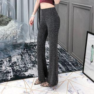 Boot-cut Pants Silver - One Size