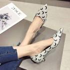 Moon Printed Pointy Pumps