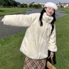 Long-sleeve Fleece-lined Zipped Jacket