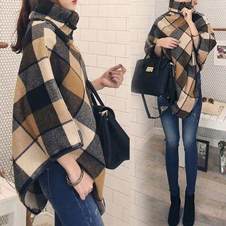 Plaid Toggle Cape