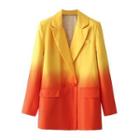 Gradient Double-breasted Blazer