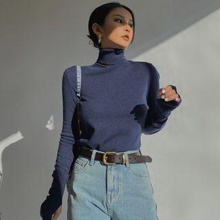 Turtleneck Wool Warmer Top