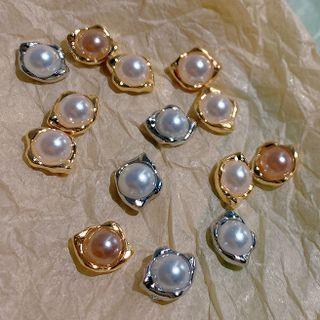 Set Of 5 : Faux Pearl Nail Art Decoration