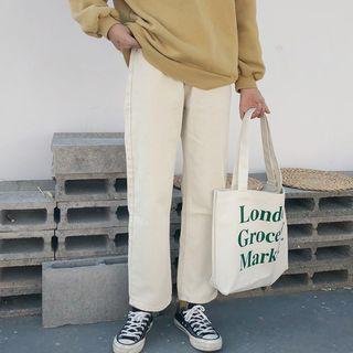 High Waist Straight-fit Pants