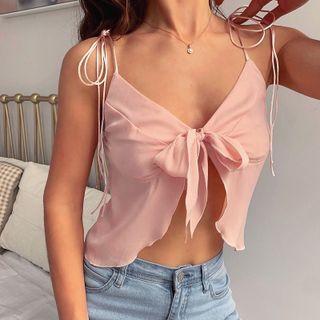 Ribbon Skinny Camisole Top