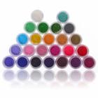 3d Nail Decoration Set: Diy Velvet Flocking Powder (24 Bold Colors) As Figure Shown