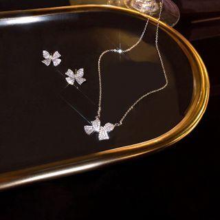 Bow Alloy Necklace