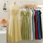 Open-back Sleeveless Midi Dress In 7 Colors