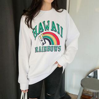 Raglan-sleeve Graphic Sweatshirt