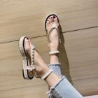 Platform Ankle-strap Flip-flops