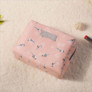 Print Canvas Makeup Pouch