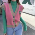 Long-sleeve Turtleneck T-shirt / Sweater Vest