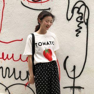 Tomato Print Short Sleeve T-shirt