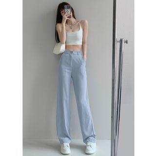 Straight-cut Loose Dress Pants