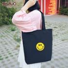 Smile Face Printed Tote