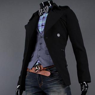Double-breasted Lapel Coat