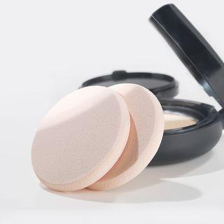 Set Of 2: Powder Puff Set Of 2 - White - One Size