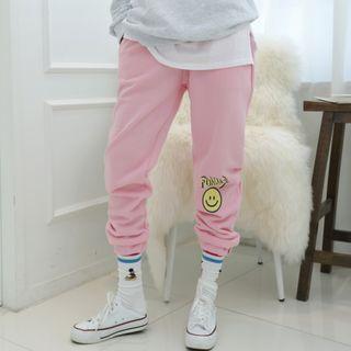Band-waist Printed Jogger Pants